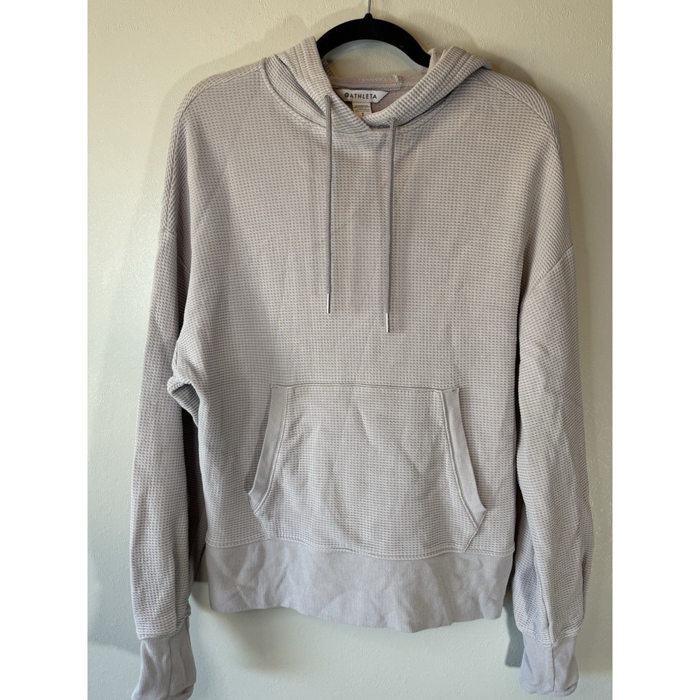 Athleta Lilac Balance‎ Waffle Hoodie w/ Thumbholes | Women Size S |